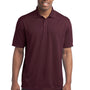 Sport-Tek Mens Micro-Mesh Moisture Wicking Short Sleeve Polo Shirt - Maroon