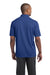 Sport-Tek ST680 Mens Micro-Mesh Moisture Wicking Short Sleeve Polo Shirt True Royal Blue Model Back