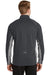 Sport-Tek ST854 Mens Sport-Wick Moisture Wicking 1/4 Zip Sweatshirt Charcoal Grey/Heather Charcoal Grey Model Back