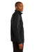 Sport-Tek ST970 Mens Water Resistant Full Zip Jacket Black/Iron Grey Model Side