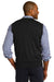 Port Authority SW286 Mens V-Neck Sweater Vest Black Model Back