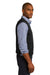 Port Authority SW286 Mens V-Neck Sweater Vest Black Model Side