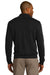 Port Authority SW290 Mens Long Sleeve 1/4 Zip Sweater Black Model Back