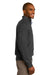 Port Authority SW290 Mens Long Sleeve 1/4 Zip Sweater Heather Charcoal Grey Model Side