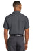 Red Kap SY60 Mens Moisture Wicking Short Sleeve Button Down Shirt w/ Double Pockets Charcoal Grey Model Back