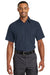 Red Kap SY60 Mens Moisture Wicking Short Sleeve Button Down Shirt w/ Double Pockets Navy Blue Model Front