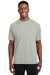 Sport-Tek T473 Mens Dry Zone Moisture Wicking Short Sleeve Crewneck T-Shirt Silver Grey Model Front