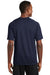 Sport-Tek T473 Mens Dry Zone Moisture Wicking Short Sleeve Crewneck T-Shirt True Navy Blue Model Back