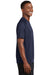 Sport-Tek T473 Mens Dry Zone Moisture Wicking Short Sleeve Crewneck T-Shirt True Navy Blue Model Side