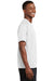 Sport-Tek T473 Mens Dry Zone Moisture Wicking Short Sleeve Crewneck T-Shirt White Model Side