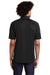 Sport-Tek T474 Mens Dri-Mesh Moisture Wicking Short Sleeve Polo Shirt Black Model Back