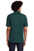 Sport-Tek T474 Mens Dri-Mesh Moisture Wicking Short Sleeve Polo Shirt Dark Green Model Back