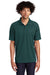 Sport-Tek T474 Mens Dri-Mesh Moisture Wicking Short Sleeve Polo Shirt Dark Green Model Front