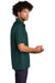 Sport-Tek T474 Mens Dri-Mesh Moisture Wicking Short Sleeve Polo Shirt Dark Green Model Side