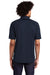 Sport-Tek T474 Mens Dri-Mesh Moisture Wicking Short Sleeve Polo Shirt Navy Blue Model Back