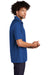 Sport-Tek T474 Mens Dri-Mesh Moisture Wicking Short Sleeve Polo Shirt Royal Blue Model Side