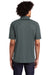 Sport-Tek T474 Mens Dri-Mesh Moisture Wicking Short Sleeve Polo Shirt Steel Grey Model Back