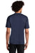 Sport-Tek T478 Mens Dry Zone Moisture Wicking Short Sleeve Crewneck T-Shirt True Navy Blue/White Model Back