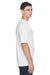 Team 365 TT11 Mens Zone Performance Moisture Wicking Short Sleeve Crewneck T-Shirt White Model Side