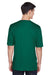 Team 365 TT11 Mens Zone Performance Moisture Wicking Short Sleeve Crewneck T-Shirt Forest Green Model Back