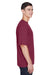 Team 365 TT11 Mens Zone Performance Moisture Wicking Short Sleeve Crewneck T-Shirt Maroon Model Side