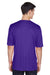 Team 365 TT11 Mens Zone Performance Moisture Wicking Short Sleeve Crewneck T-Shirt Purple Model Back