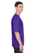 Team 365 TT11 Mens Zone Performance Moisture Wicking Short Sleeve Crewneck T-Shirt Purple Model Side