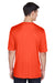 Team 365 TT11 Mens Zone Performance Moisture Wicking Short Sleeve Crewneck T-Shirt Orange Model Back