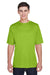 Team 365 TT11 Mens Zone Performance Moisture Wicking Short Sleeve Crewneck T-Shirt Acid Green Model Front