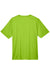 Team 365 TT11 Mens Zone Performance Moisture Wicking Short Sleeve Crewneck T-Shirt Acid Green Flat Back