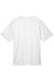 Team 365 TT11 Mens Zone Performance Moisture Wicking Short Sleeve Crewneck T-Shirt White Flat Back