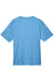 Team 365 TT11 Mens Zone Performance Moisture Wicking Short Sleeve Crewneck T-Shirt Light Blue Flat Back