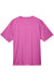 Team 365 TT11 Mens Zone Performance Moisture Wicking Short Sleeve Crewneck T-Shirt Charity Pink Flat Back