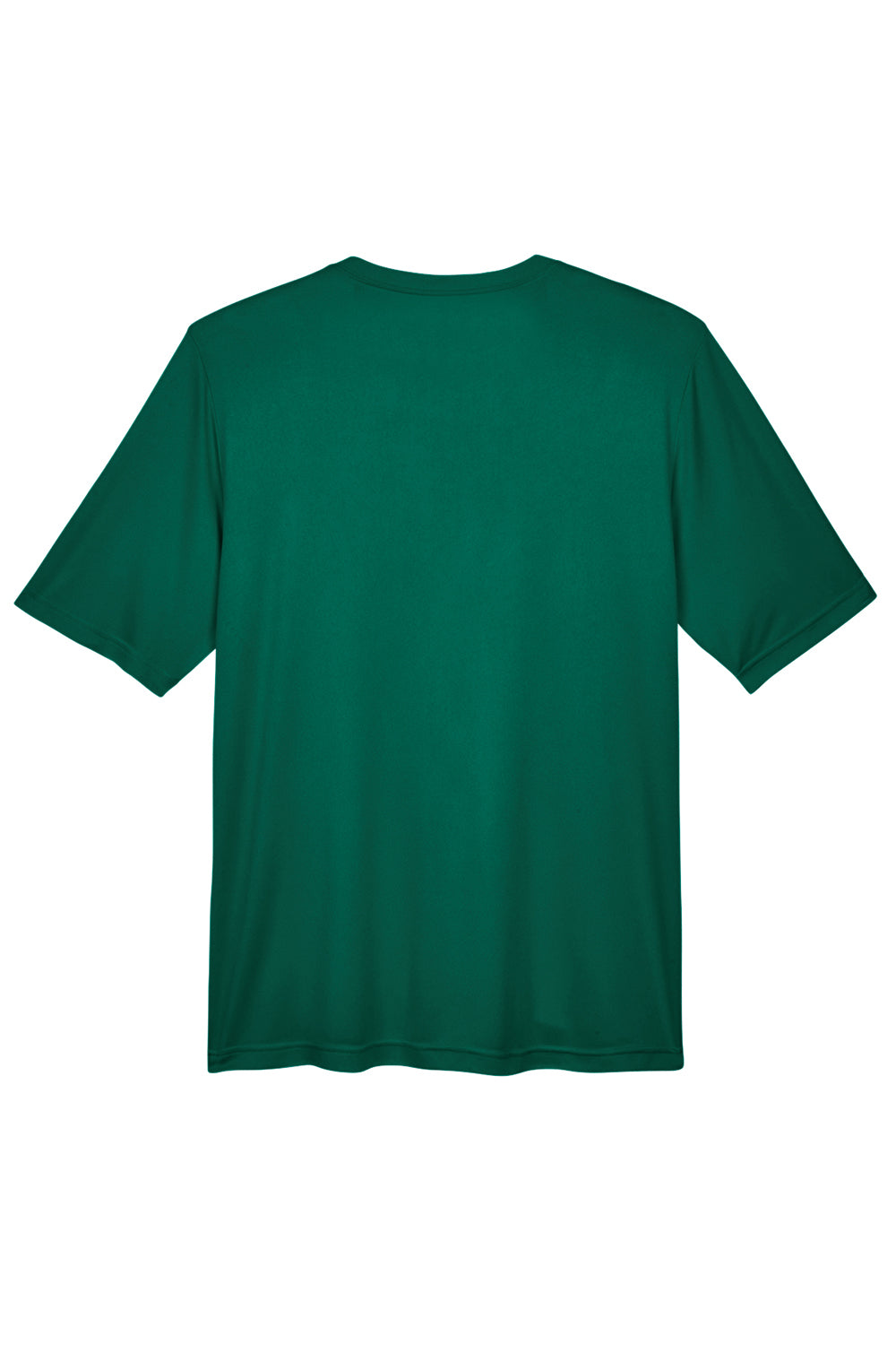 Team 365 TT11 Mens Zone Performance Moisture Wicking Short Sleeve Crewneck T-Shirt Forest Green Flat Back