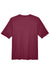 Team 365 TT11 Mens Zone Performance Moisture Wicking Short Sleeve Crewneck T-Shirt Maroon Flat Back