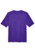 Team 365 TT11 Mens Zone Performance Moisture Wicking Short Sleeve Crewneck T-Shirt Purple Flat Back