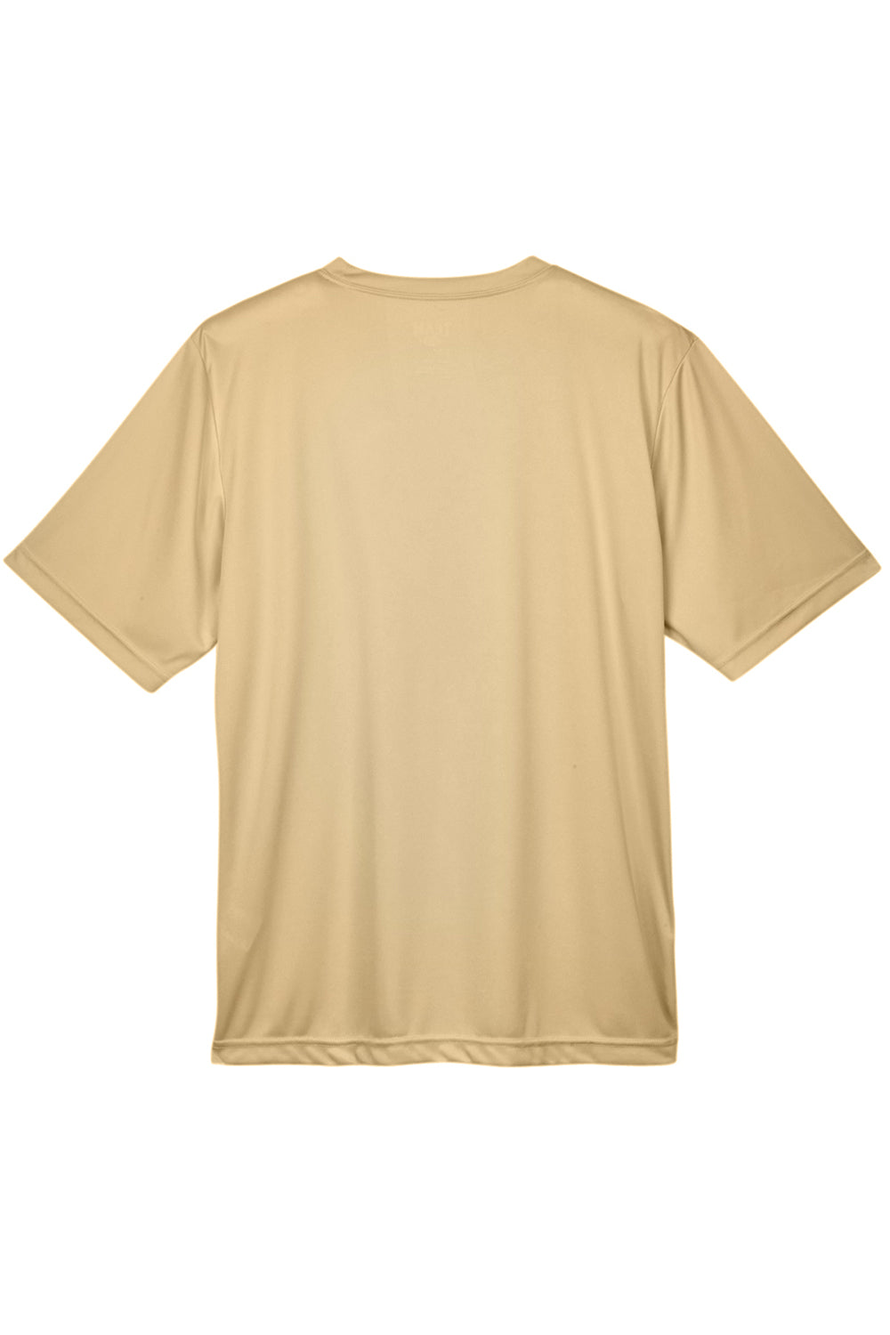 Team 365 TT11 Mens Zone Performance Moisture Wicking Short Sleeve Crewneck T-Shirt Vegas Gold Flat Back