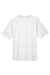 Team 365 TT11 Mens Zone Performance Moisture Wicking Short Sleeve Crewneck T-Shirt White Flat Front