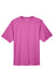 Team 365 TT11 Mens Zone Performance Moisture Wicking Short Sleeve Crewneck T-Shirt Charity Pink Flat Front