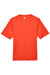 Team 365 TT11 Mens Zone Performance Moisture Wicking Short Sleeve Crewneck T-Shirt Orange Flat Front