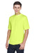 Team 365 TT11 Mens Zone Performance Moisture Wicking Short Sleeve Crewneck T-Shirt Safety Yellow Model 3q