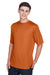 Team 365 TT11 Mens Zone Performance Moisture Wicking Short Sleeve Crewneck T-Shirt Burnt Orange Model 3q