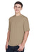 Team 365 TT11 Mens Zone Performance Moisture Wicking Short Sleeve Crewneck T-Shirt Desert Khaki Model 3q