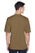 Team 365 TT11 Mens Zone Performance Moisture Wicking Short Sleeve Crewneck T-Shirt Coyote Brown Model Back