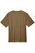 Team 365 TT11 Mens Zone Performance Moisture Wicking Short Sleeve Crewneck T-Shirt Coyote Brown Flat Back