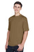 Team 365 TT11 Mens Zone Performance Moisture Wicking Short Sleeve Crewneck T-Shirt Coyote Brown Model 3q