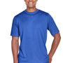 Team 365 Mens Sonic Performance Heather Moisture Wicking Short Sleeve Crewneck T-Shirt - Heather Royal Blue