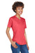 Team 365 TT11HW Womens Sonic Performance Heather Moisture Wicking Short Sleeve V-Neck T-Shirt Heather Red Model 3q