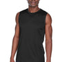 Team 365 Mens Zone Performance Muscle Moisture Wicking Tank Top - Black