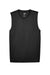 Team 365 TT11M Mens Zone Performance Muscle Moisture Wicking Tank Top Black Flat Front